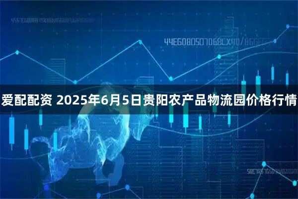 爱配配资 2025年6月5日贵阳农产品物流园价格行情